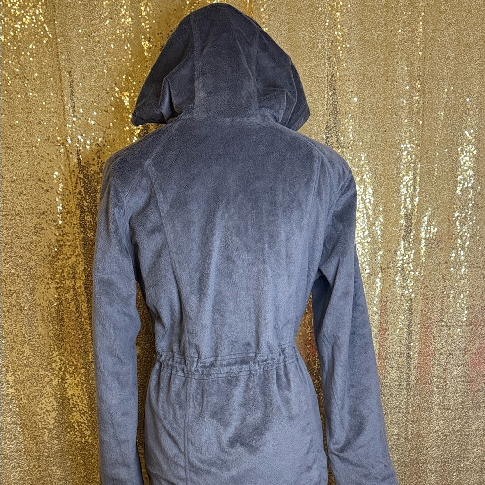 St. John's Bay Women's Reversible Gray/Black Utility Jacket with Hood - Picture 4 of 13